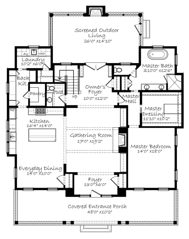 Lowcountry Farmhouse Plan by Court Atkins Group for